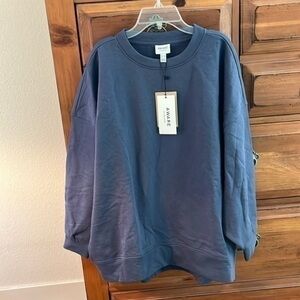 Aware Men’s Blue Crewneck Sweatshirt Size Medium NWT